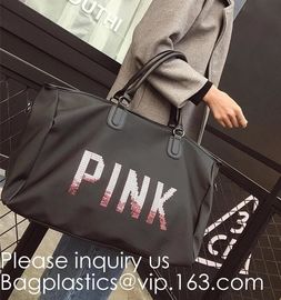 Pink Color Nylon Waterproof Handbag  Large Capacity  Carry-on Bag Durable Multifunction Bag Portable Women Bag supplier