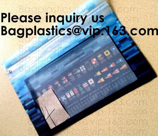 Manufacturer Customized Transparent Pvc Office File Bag With Slider Zip, k File Pocket,Zipper Lock File Bag supplier