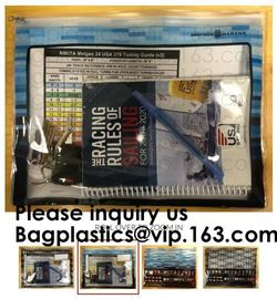 Slider Zip Folder PVC File Clear Pencil Pen Bag,Promotional Prices Slider Zipper Clear Pvc Zip Lock Filing Bag, bagease supplier