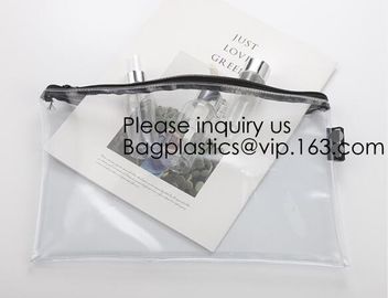 Office Stationery Waterproof Document Slider Pvc Packing Bag,PVC bags, EVA bags, zipper bags, stand up zipper bags supplier