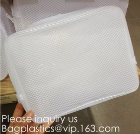 Wholesale Custom Logo Fancy Handy Luxury Empty Travel Pvc Toiletry Cosmetic Bag Pouch,Fashion Large Capacity PU and PVC supplier