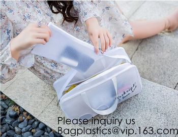 PVC makeup Bag Pouches Tote Clear Transparent Cosmetic Travel Bag,Toiletry Bag Waterproof Makeup PVC Cosmetic Pouch supplier