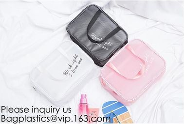 Small Storage Bags For Makeup Zipper Pouch Travel Cosmetic Transparent Clear PVC Bag,Makeup Bag Waterproof Cute Clear Tr supplier