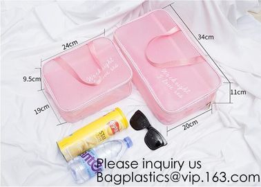 Small Storage Bags For Makeup Zipper Pouch Travel Cosmetic Transparent Clear PVC Bag,Makeup Bag Waterproof Cute Clear Tr supplier