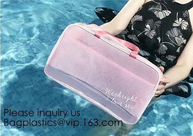 PVC Makeup Bag Waterproof Cute Clear Transparent Plastic PVC Travel Makeup Cosmetic Toiletry Zip Bag Pouch supplier