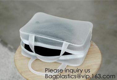 Custom design PU cosmetics zipper pouches transparent PVC wash gargle bags,China Wholesale Travel Transparent Lattice supplier