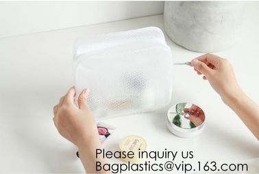 Women Makeup Organizer Pouches Tote Travel Toiletry Bags Transparent PVC Cosmetic Bag,Makeup Pouch Travel Clear Cosmetic supplier
