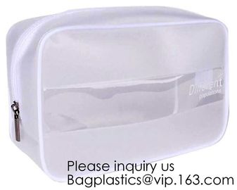 Wholesale price environmental PVC pouch Dotted Transparent Cosmetic Storage Travel Toiletry Organizer Bags supplier