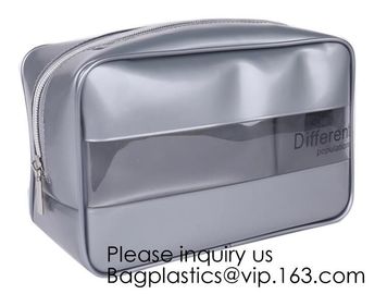 Wholesale price environmental PVC pouch Dotted Transparent Cosmetic Storage Travel Toiletry Organizer Bags supplier