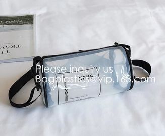 Tube Bags, Promotional Beautiful Travel Small Cosmetic Pouch Women Clutch Bag PVC Shiny Cosmetic Beauty Makeup Bag supplier