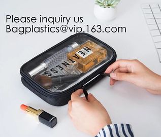 Travel Transparent Toilet Pvc Cosmetic Bag Clear Easy-Carry Makeup Pouch,Large Capacity Beautiful Cute PVC Cosmetic Pouc supplier