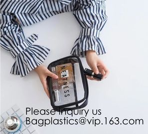 Travel Transparent Toilet Pvc Cosmetic Bag Clear Easy-Carry Makeup Pouch,Large Capacity Beautiful Cute PVC Cosmetic Pouc supplier