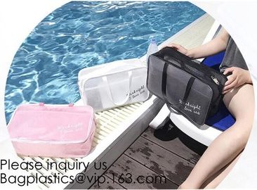 Eco-friendly Fashion Waterproof Clear PVC Zippered Cosmetic Pouch for Bathroom,Holographic PVC Makeup Cosmetic Bag Laser supplier