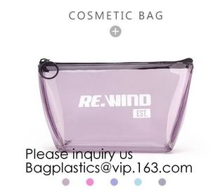 Double Layer Waterproof Storage Transparent Pvc Cosmetic Bag Pouch With Handle,Fashion Cute Girl'S Glitter Pvc Cosmetic supplier