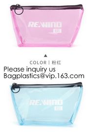 Double Layer Waterproof Storage Transparent Pvc Cosmetic Bag Pouch With Handle,Fashion Cute Girl'S Glitter Pvc Cosmetic supplier