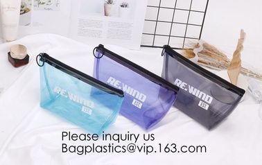 Double Layer Waterproof Storage Transparent Pvc Cosmetic Bag Pouch With Handle,Fashion Cute Girl'S Glitter Pvc Cosmetic supplier