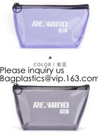 Double Layer Waterproof Storage Transparent Pvc Cosmetic Bag Pouch With Handle,Fashion Cute Girl'S Glitter Pvc Cosmetic supplier