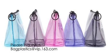 Double Layer Waterproof Storage Transparent Pvc Cosmetic Bag Pouch With Handle,Fashion Cute Girl'S Glitter Pvc Cosmetic supplier