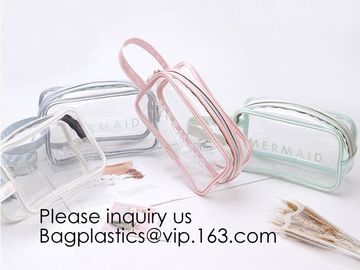 Clear Transparent Plastic PVC Bags Travel Makeup Cosmetic Bag Toiletry Zip Pouch,Toiletry Makeup Bag Pouch With Zipper C supplier