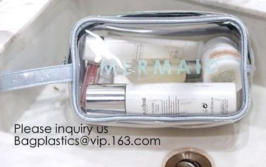 Clear Transparent Plastic PVC Bags Travel Makeup Cosmetic Bag Toiletry Zip Pouch,Toiletry Makeup Bag Pouch With Zipper C supplier