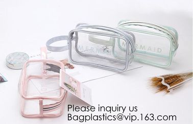 Clear Transparent Plastic PVC Bags Travel Makeup Cosmetic Bag Toiletry Zip Pouch,Toiletry Makeup Bag Pouch With Zipper C supplier