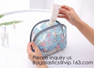 Custom Printing Recycled Soft Pvc Zipper Cosmetic Pouch,Transparent Customer Design PVC Cosmetic Pouch, bagease, bagplas supplier