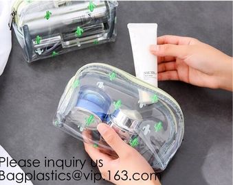 Custom Printing Recycled Soft Pvc Zipper Cosmetic Pouch,Transparent Customer Design PVC Cosmetic Pouch, bagease, bagplas supplier