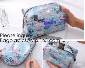 Custom Printing Recycled Soft Pvc Zipper Cosmetic Pouch,Transparent Customer Design PVC Cosmetic Pouch, bagease, bagplas supplier