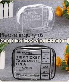 Girls clear PVC hot Cosmetic Bag Travel Cosmetic Makeup Pouch with Zipper and Washable,glitter pvc cosmetic pouch supplier