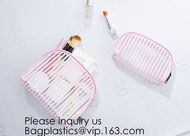 Cosmetic Bag Women Makeup Organizers Clear PVC Cosmetic Cases Toiletry Bag Purse Transparent Pouch,Tote Travel Toiletry supplier