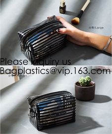 Cosmetic Bag Women Makeup Organizers Clear PVC Cosmetic Cases Toiletry Bag Purse Transparent Pouch,Tote Travel Toiletry supplier