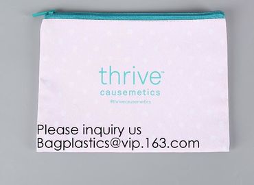 Necessary Black Pouch Canvas Print Makeup Cosmetic Bag,Personalized Custom Wholesale Canvas Material Makeup Cosmetic Bag supplier