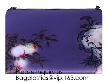 Eco Friendly Coat Canvas Large Travel Cosmetic Bag Brand Set With Bottle,Birds and flowers Makeup Cosmetic Case Custom supplier