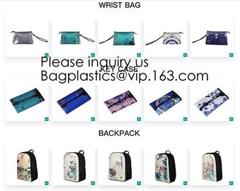 Eco Friendly Coat Canvas Large Travel Cosmetic Bag Brand Set With Bottle,Birds and flowers Makeup Cosmetic Case Custom supplier