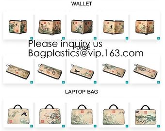 Eco Friendly Coat Canvas Large Travel Cosmetic Bag Brand Set With Bottle,Birds and flowers Makeup Cosmetic Case Custom supplier