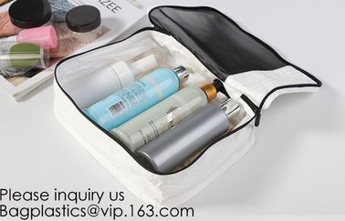 Washable Tyvek Paper Cosmetic Bags,Tyvek Paper Cosmetic Bag Trendy PU Makeup Bag with Private Label, bagease, bagplastic supplier