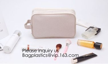 New Fashion Travel Makeup Brush Mesh Cosmetic Bag,Portable Canvas Travel Organizer Cosmetic Bag Toiletry Makeup Wash Bag supplier