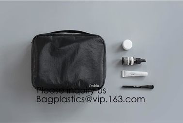 Tyvek Paper Zipper Clear Eco Friendly Makeup Bag Cosmetic Bag Outdoor,Zipper Tyvek Paper Make up Travel Cosmetic Bag For supplier