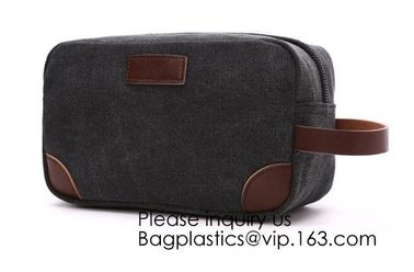 Customized luxury canvas Korean makeup pouch travel cosmetic bag,Promotional Eco friendly Cotton Canvas Zipper Makeup Co supplier
