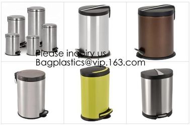 Zinc Plated Waste Bin with 25L 35L 45L 55L 65L 75L 100L, Tin Embossed Rubbish Bin Rome Living Room Bedroom Kitchen Toile supplier