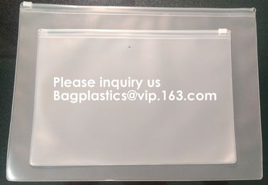 Waterproof Clear Plastic Zip Lock PVC A5 Document File Zipper Bag,Stationary Pen Pencil Packaging Bags,holder, case,pac supplier