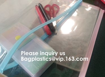 Travel Zippy Zip Clear File Storage Document Folder Wallets Bag,File Packing Pouch Plastic Zip Top Stationery Packing Ba supplier