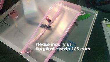 A4 A5 A6 B5 Transparent Pp Froested File Bag With Zipper,PP Plastic Zip File Bag For Cosmetics Offices Supplies, bagease supplier