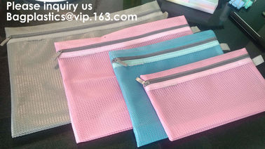 A4 Office File Folder Zip Lock Mesh Color Package Clear PVC Document Bag,File Folder Mesh Document Bag Clear Bag Button supplier