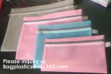 A4 Office File Folder Zip Lock Mesh Color Package Clear PVC Document Bag,File Folder Mesh Document Bag Clear Bag Button supplier