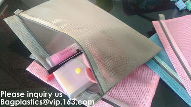 Official Stationary File Mesh Bag with Zipper Lock PVC Document Bag in Waterproof Packaging Bags,BAGEASE, BAGPLASTICS supplier