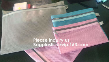 Official Stationary File Mesh Bag with Zipper Lock PVC Document Bag in Waterproof Packaging Bags,BAGEASE, BAGPLASTICS supplier