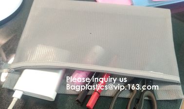 Official Stationary File Mesh Bag with Zipper Lock PVC Document Bag in Waterproof Packaging Bags,BAGEASE, BAGPLASTICS supplier