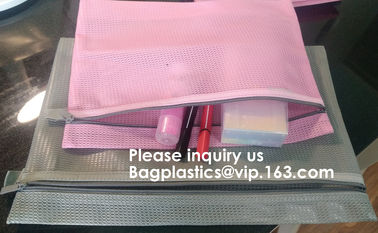 Custom Logo Size Toiletry Storage File Nylon Mesh Zipper Bag,Document mesh Bag Zip File Bag for Cosmetics Offices Suppli supplier