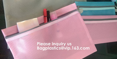 Custom Logo Size Toiletry Storage File Nylon Mesh Zipper Bag,Document mesh Bag Zip File Bag for Cosmetics Offices Suppli supplier